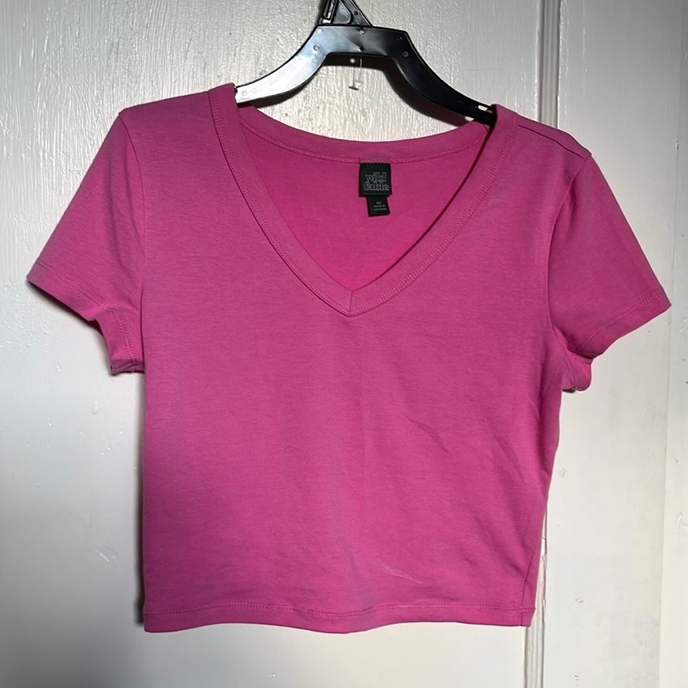 wild fable pink crop top